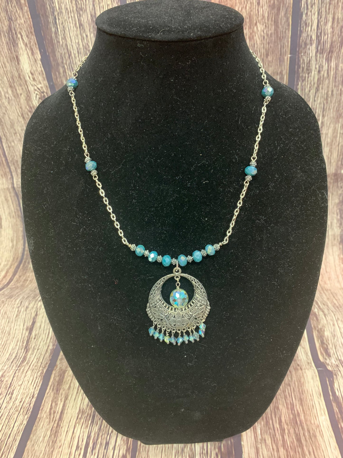 Blue Crystal necklace